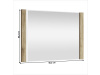 DORSI, zrcadlo 90x65cm, dub navarra
