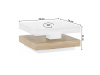 MANDY, konferenční stolek 70x70cm, bílá / dub sonoma