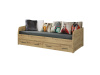 AIRON, postel 90x200cm, dub artisan