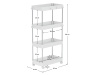 ALIOL 3, pojizdný regál, bílá