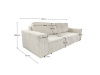 HARPERA BIG SOFA, pohovka rozkládací, látka smetanová