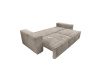HARPERA BIG SOFA, pohovka rozkládací, látka Poso 3 béžová