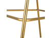 DASMIN 2, barová židle, gold chrom zlatý / látka velvet černá