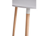 ELCAN NEW, jídelní stůl pr. 80cm, buk / bílá