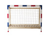 FUTAL, montessori postel 90x200cm, borovicový masiv / přírodní + bílá + modrá