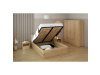DOLI, postel 140x200 cm, dub sonoma
