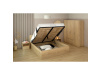 DOLI, postel 160x200 cm, dub sonoma
