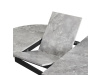 ABERO 1, jídelní rozkládací stůl 100x100-140cm, černá / beton