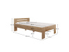 BASIS, postel 120x200cm, dub artisan
