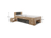UNIS, postel 90x200cm, dub artisan / antracit