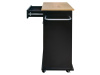 VASIN, výklopná skříňka s odpadkovým košem, černá / dub