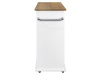 VASIN, výklopná skříňka s odpadkovým košem, bílá / dub