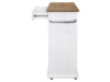 VASIN, výklopná skříňka s odpadkovým košem, bílá / dub