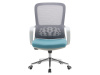 FOSTER 1, kancelářské křeslo, síťovina šedá / látka modrá