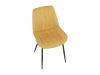HAZAL, jídelní židle, černá / ekokůže žlutá 
