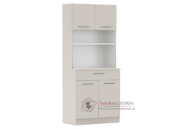 Čtyřdveřový kredenc, kašmír, DOMIS NEW