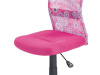 KA-2325 PINK, kancelářská židle, látka mesh růžová / vzor