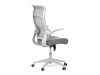 KA-A182 GREY, kancelářská židle, látka mesh + síťovina šedá