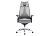 KA-A189 GREY, kancelářská židle, síťovina šedá