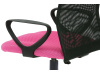 KA-B047 PINK, kancelářská židle, látka mesh černá + růžová