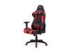 KA-F03 RED, kancelářská židle, ekokůže černá + červená