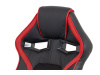 KA-G406 RED, kancelářská židle, ekokůže černá / látka červená mesh