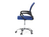 KA-L103 BLUE, kancelářská židle, látka mesh + síťovina modrá