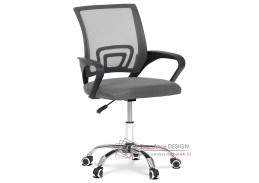 KA-L103 GREY, kancelářská židle, látka mesh šedá