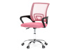 KA-L103 PINK, kancelářská židle, látka mesh + síťovina růžová