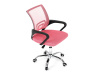 KA-L103 PINK, kancelářská židle, látka mesh + síťovina růžová