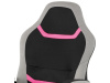 KA-L611 PINK, kancelářská židle, látka černá + šedá + růžová
