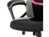 KA-L611 PINK, kancelářská židle, látka černá + šedá + růžová