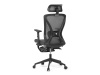 KA-S257 GREY, kancelářská židle, látka mesh šedá