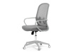 KA-S425 GREY, kancelářská židle, látka šedá / látka mesh šedá