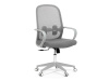 KA-S425 GREY, kancelářská židle, látka šedá / látka mesh šedá