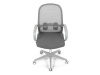 KA-S425 GREY, kancelářská židle, látka šedá / látka mesh šedá