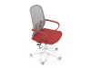 KA-S425 RED, kancelářská židle, látka červená / látka mesh šedá