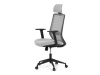 KA-V3329 GREY, kancelářská židle, látka mesh šedá