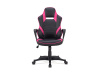 KA-Y207 PINK, herní křeslo, ekokůže černá + růžová