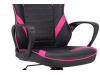 KA-Y207 PINK, herní křeslo, ekokůže černá + růžová