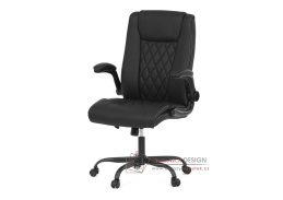 KA-Y344 BK, kancelářská židle, ekokůže černá