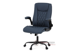 KA-Y344 BLUE, kancelářská židle, ekokůže modrá