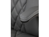 KA-Y344 GREY, kancelářská židle, ekokůže šedá