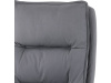 KA-Y350 GREY, kancelářské křeslo s podnožkou, látka šedá