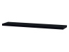 P-002 BK, nástěnná polička 120cm, vysoký lesk černý