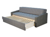 VISION, pohovka rozkládací, látky ALCONE 68 GREY / ALCONE 21 SILVER