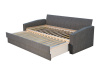 VISION, pohovka rozkládací, látky ALCONE 68 GREY / ALCONE 21 SILVER