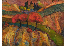 A-8727 Marianne Von Werefkin - Romantická krajina s jezdci