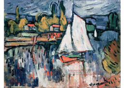 A-8739 Maurice de Vlaminck - Pohled na Seinu