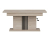 MATI LA13, konferenční - jídelní stůl 126-160x67,5cm, dub cremona / černá
